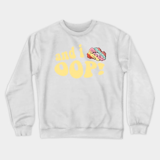 And I Oop Rainbow Stripe Scrunchie Sticker VSCOGRL Visco Girl Teen Birthday Gifts Crewneck Sweatshirt by gillys